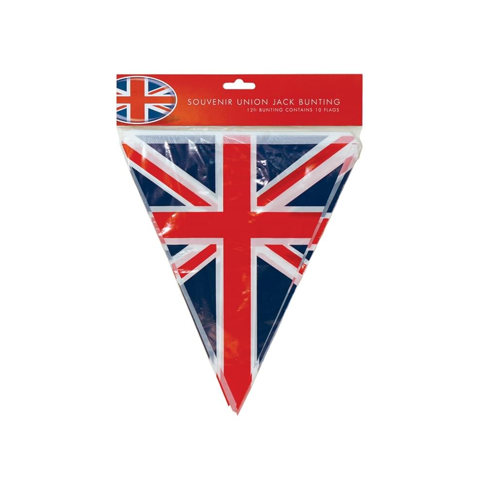 Bunting Union Jack PVC 10 Flags/12FT Tin product image