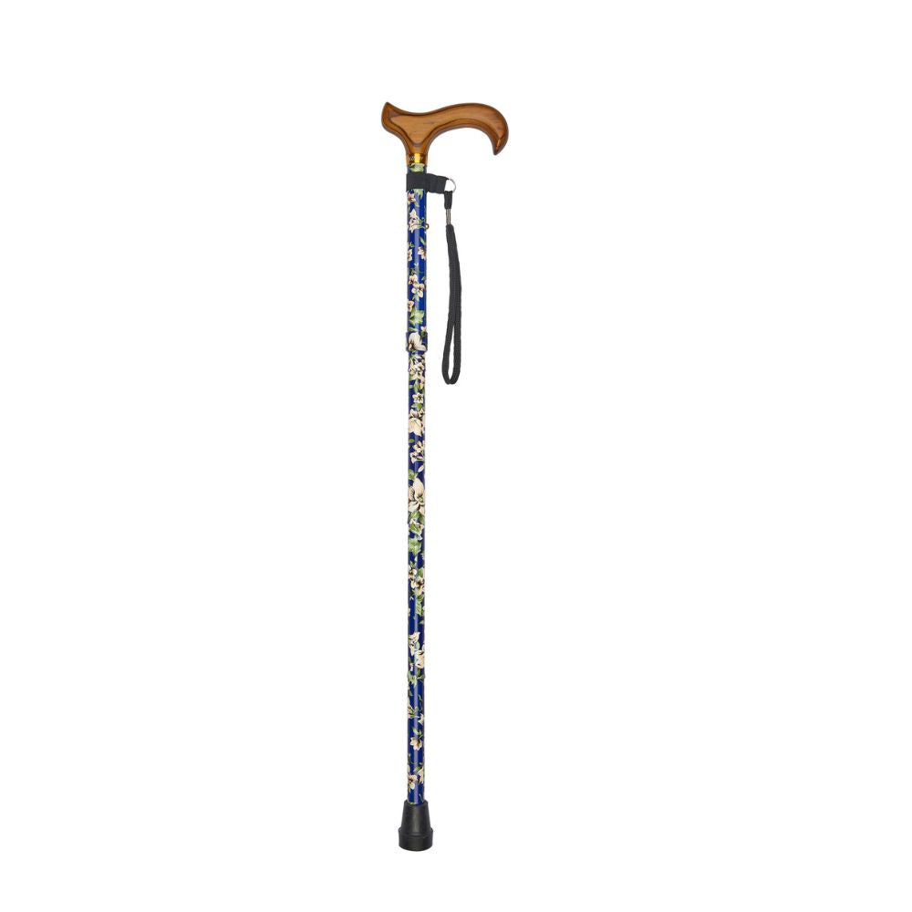Charles Buyers Blue Morris Pattern Folding Stick
