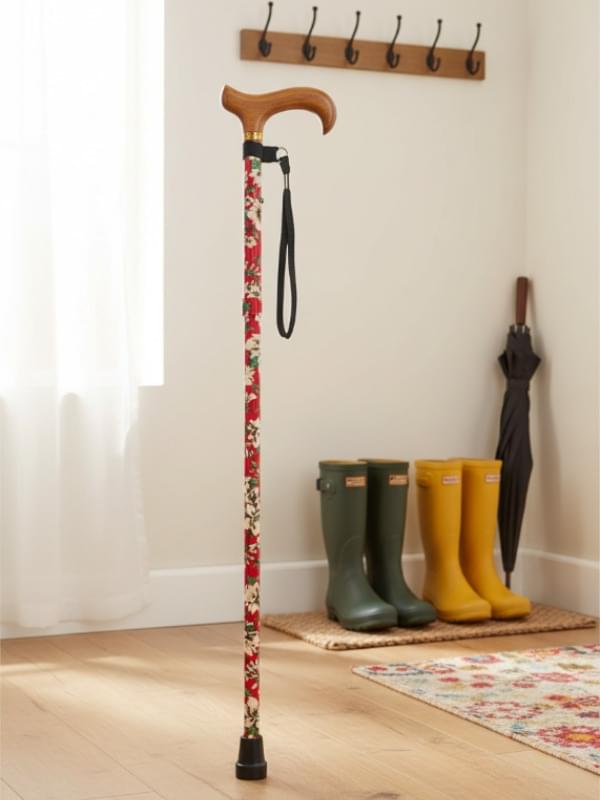 Charles Buyers Red Morris Pattern Folding Stick product image