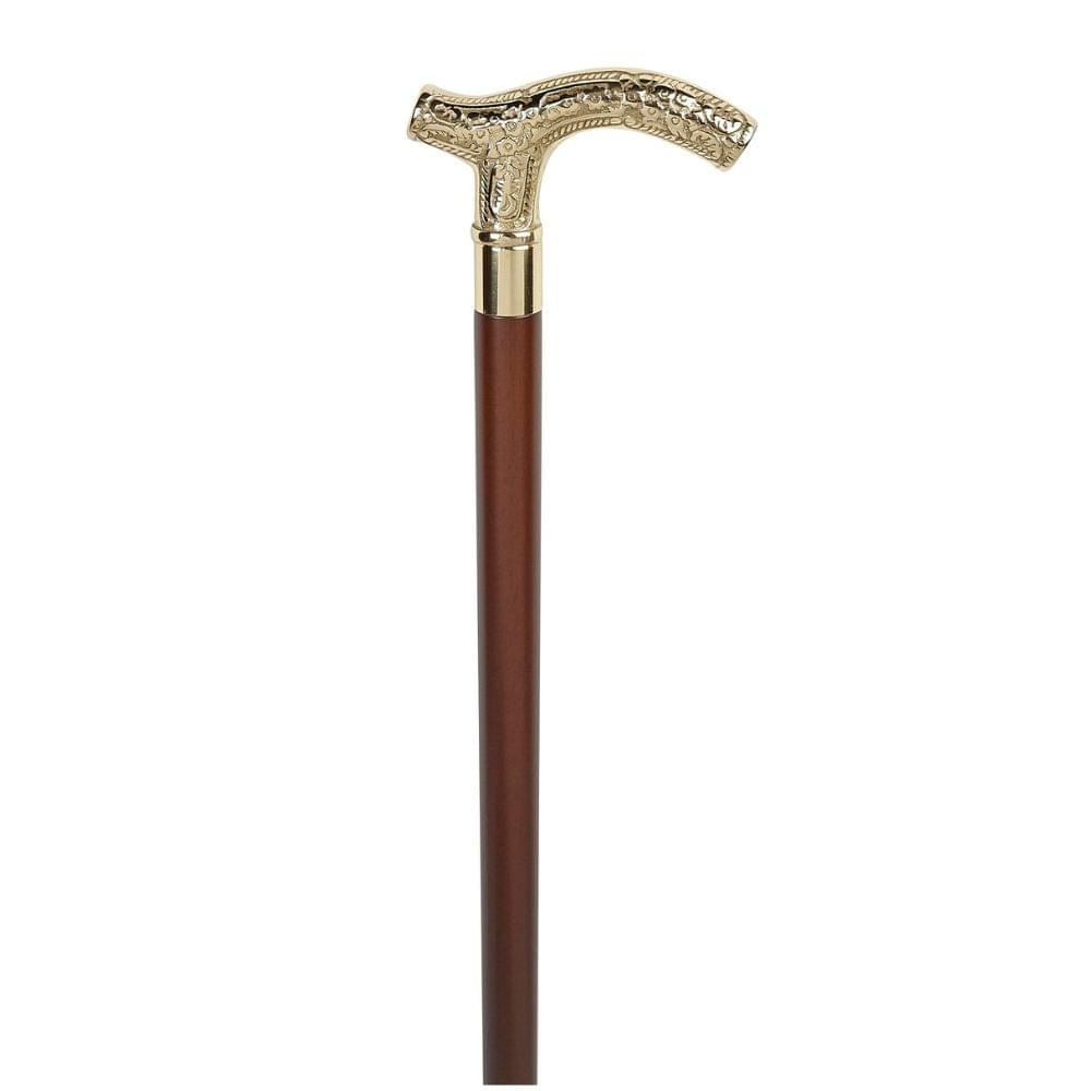 Charles Buyers Brass Crutch Handle Collectors Stick