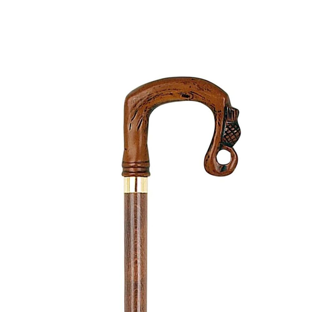 Charles Buyers Brown Shepherds Crook Moulded Top Collectors Stick