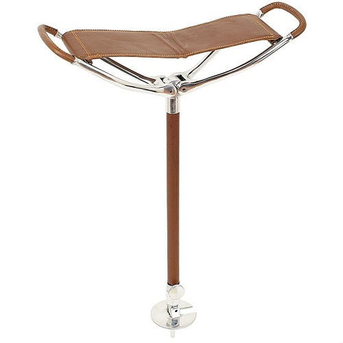 Classic Canes County Seat Stick Tan Wide Leather Seat and Leg