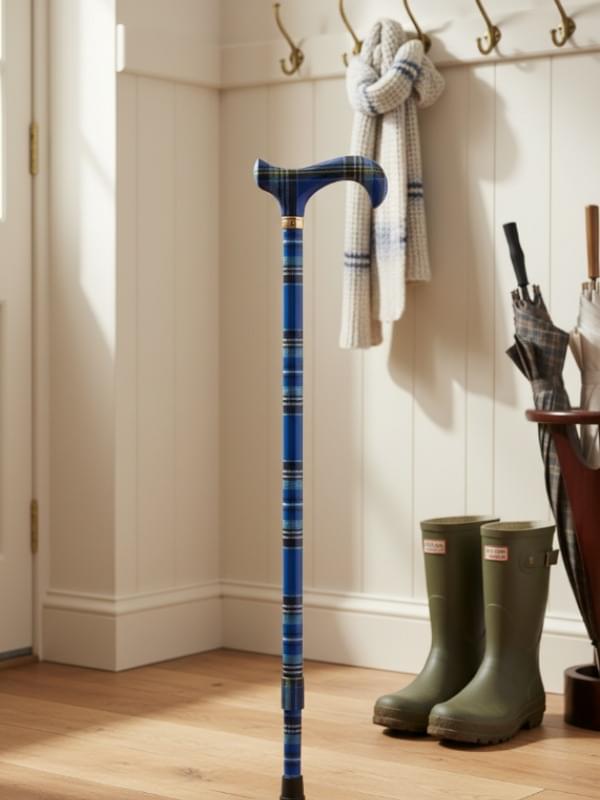 Classic Canes Fashion Derby Blue Tartan product image with Tartan, Classic