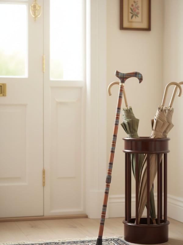 Classic Canes Fashion Derby Multi Coloured Tartan product image with Tartan, Classic