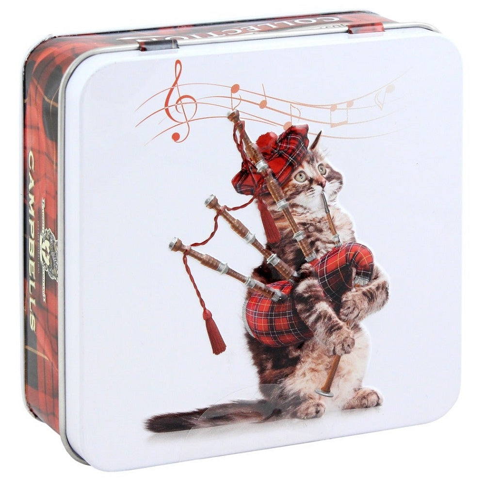 Campbells Shortbread Cat with Bagpipes Tin (Shortbread Fingers) 90g