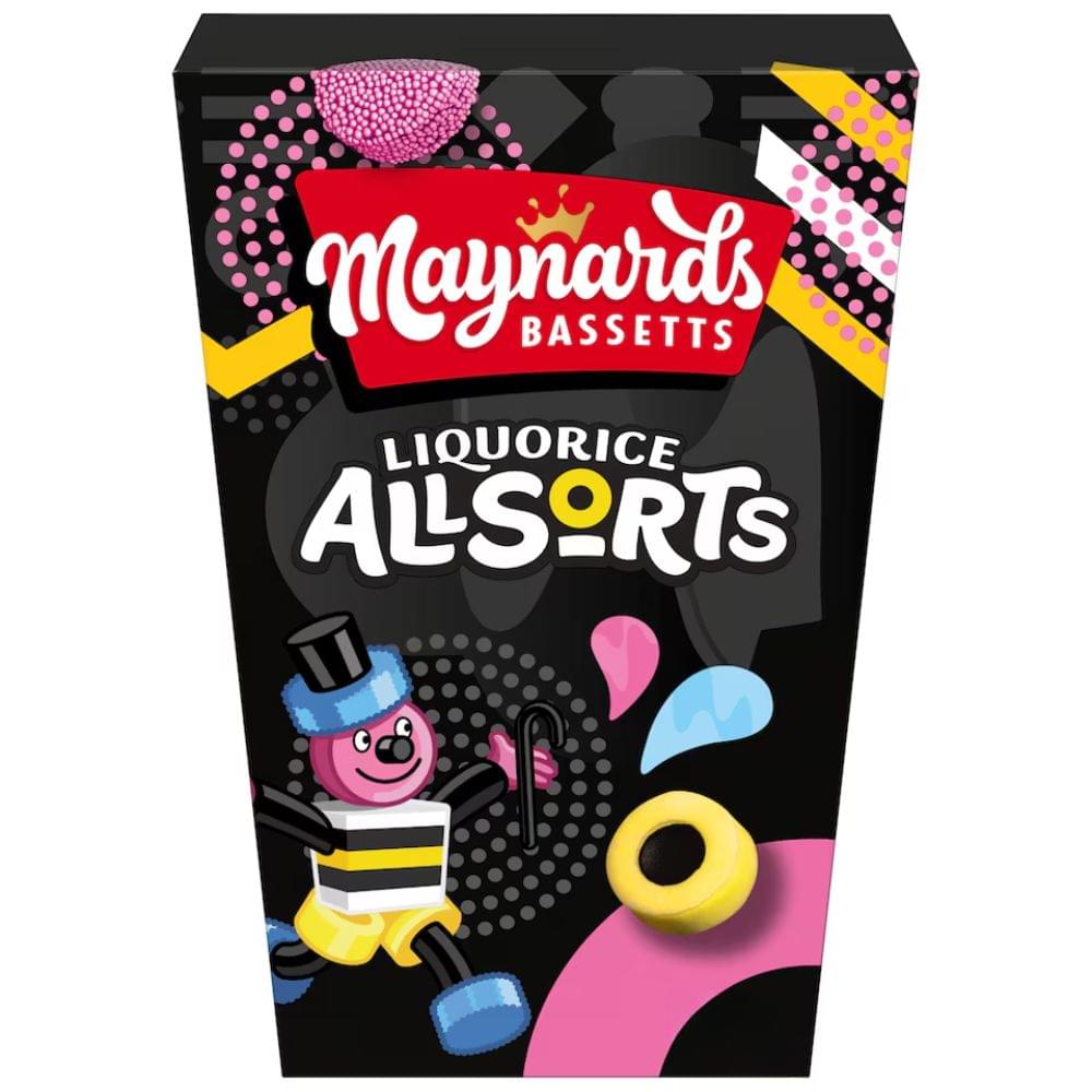  Maynards Bassetts Liquorice Allsorts Carton 300G Best of British NBPT  Chocolate Maynards Bassetts.