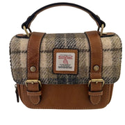Das Impex Iris Mini Satchel Harris Tweed Ladies Handbags Tan Bag product image