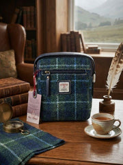 Das Impex Harris Tweed Small Ladies Crossbody bag Blue