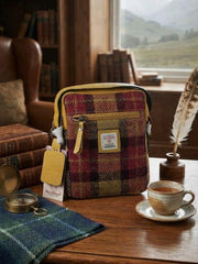 Das Impex Harris Tweed Small Ladies Crossbody bag Yellow