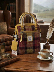 Das Impex Harris Tweed Ladies Handbag Yellow