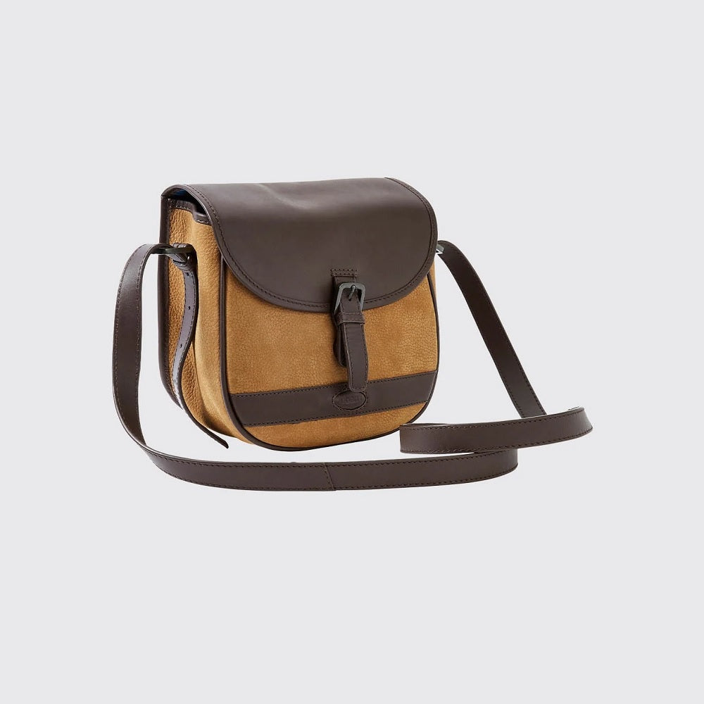 Dubarry Clara Ladies Leather Saddle Bag - Brown One Size