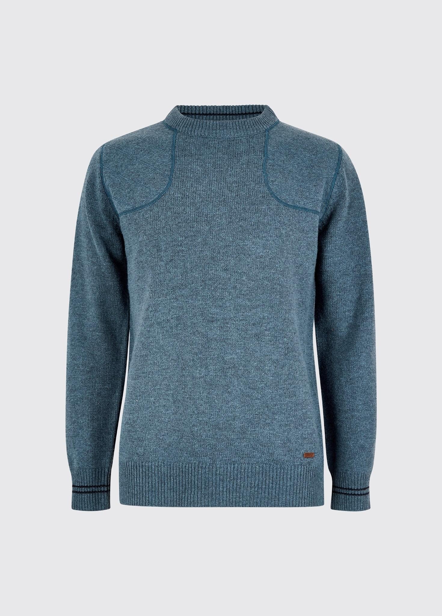 Dubarry Clarinbridge Men's Crew Neck Sweater - Indigo Size L Sweater product image