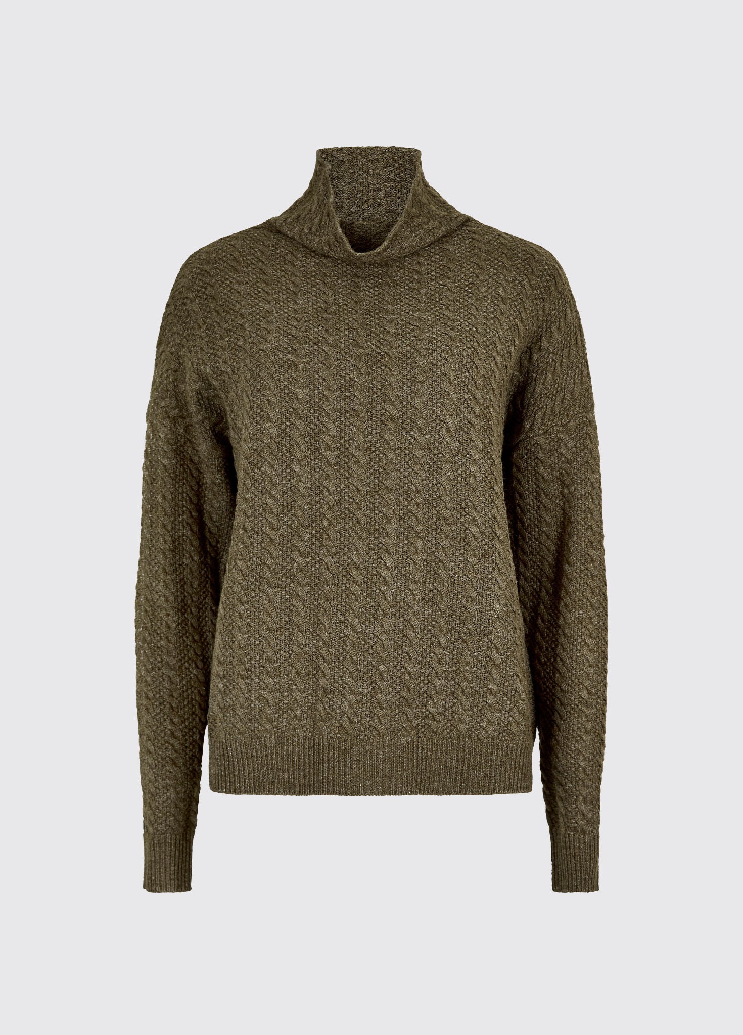 Dubarry Hopkins Women's Relaxed Fit Sweater - Dusky Green Size US 8