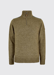 Dubarry Doherty Men's Zip Neck Sweater - Dusky Green Sweater product image
