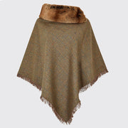 Dubarry Silverfir Women's Tweed Poncho - Burren One Size Poncho product image