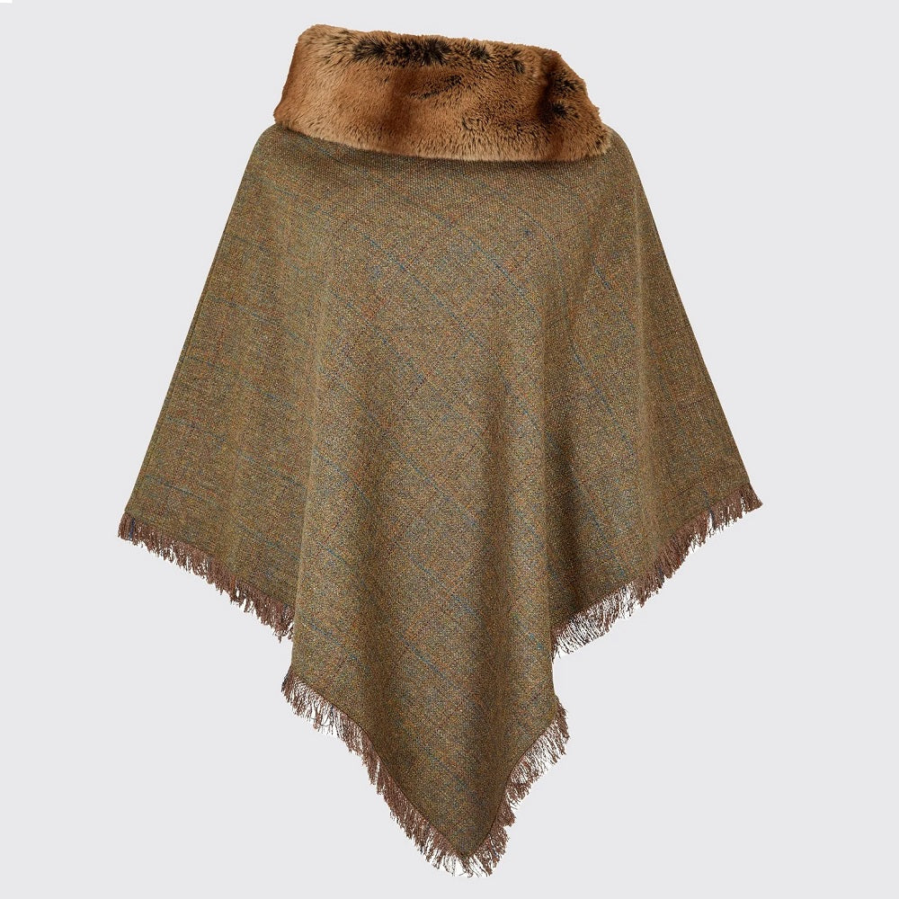 Dubarry Silverfir Women's Tweed Poncho - Burren One Size Poncho product image