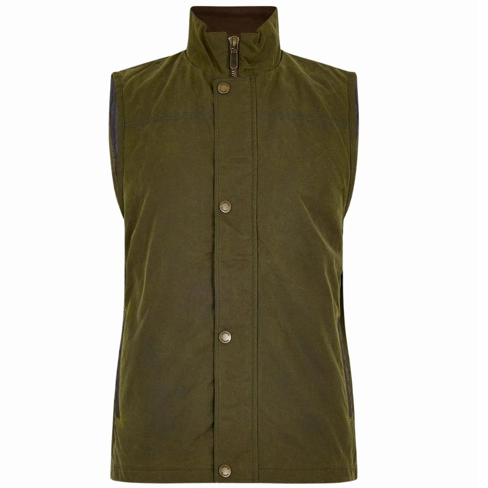 Dubarry Mayfly Wax Mens Gilet In Fennel Size XXL Gilet product image with Wax