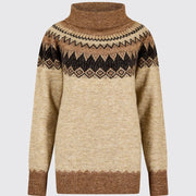 Dubarry Devlin Women's Fair Isle Pattern Sweater - Oat Multi Sweater product image