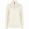 Dubarry Markham Womens Zip Neck Sweater Chalk US Size 10