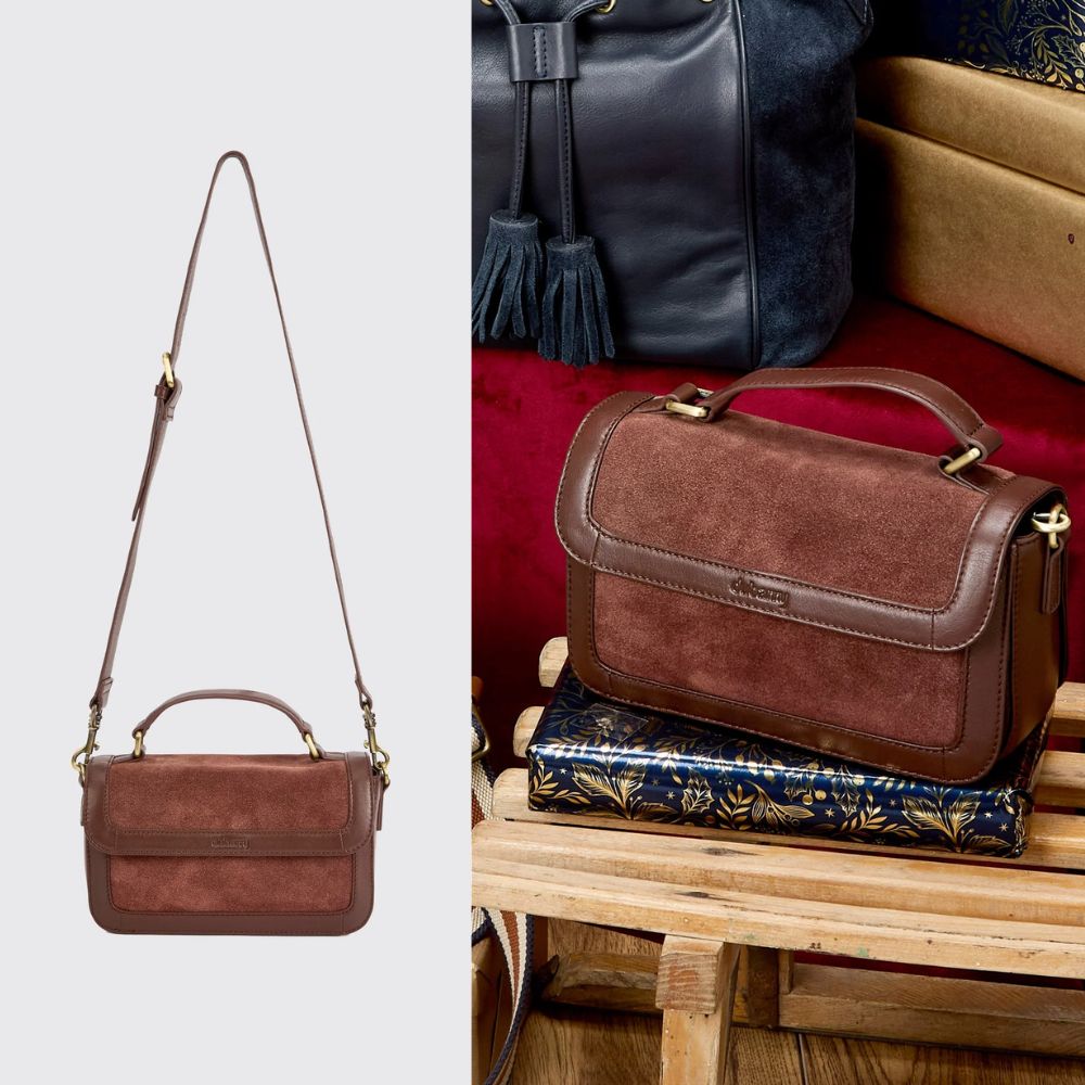 Dubarry Eadestown Structured Handbag in Suede and Leather Bag