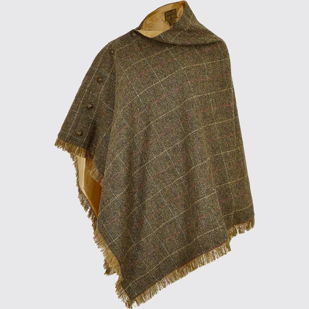 Dubarry Hazelwood Tweed Poncho - Thistle