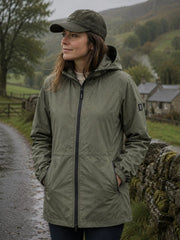 Dubarry Brookside Ladies' Hooded Rain Mac - Kelp product image