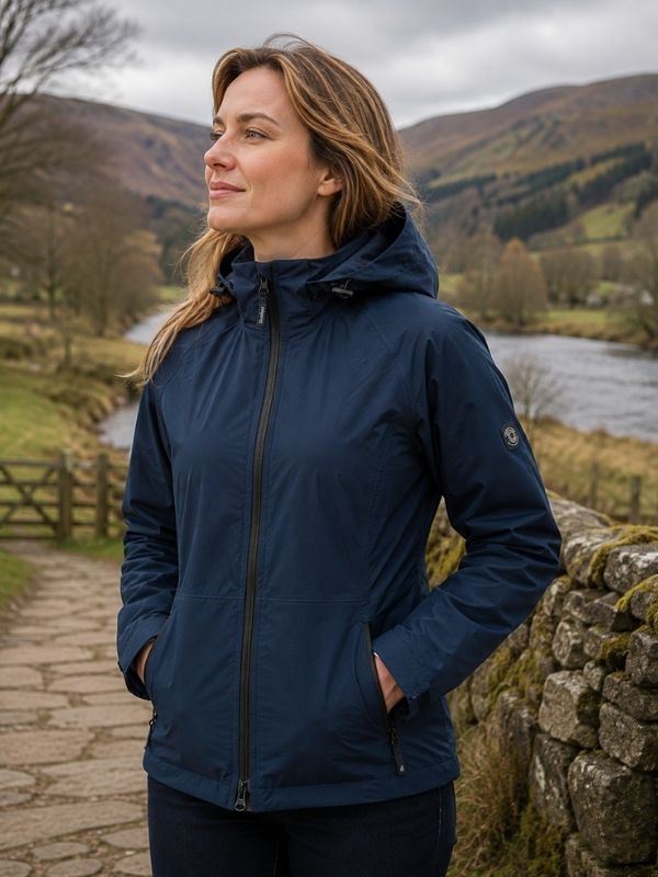 Dubarry Seamills Women's Lightweight Waterproof Jacket - Navy Size US 4 Jacket product image