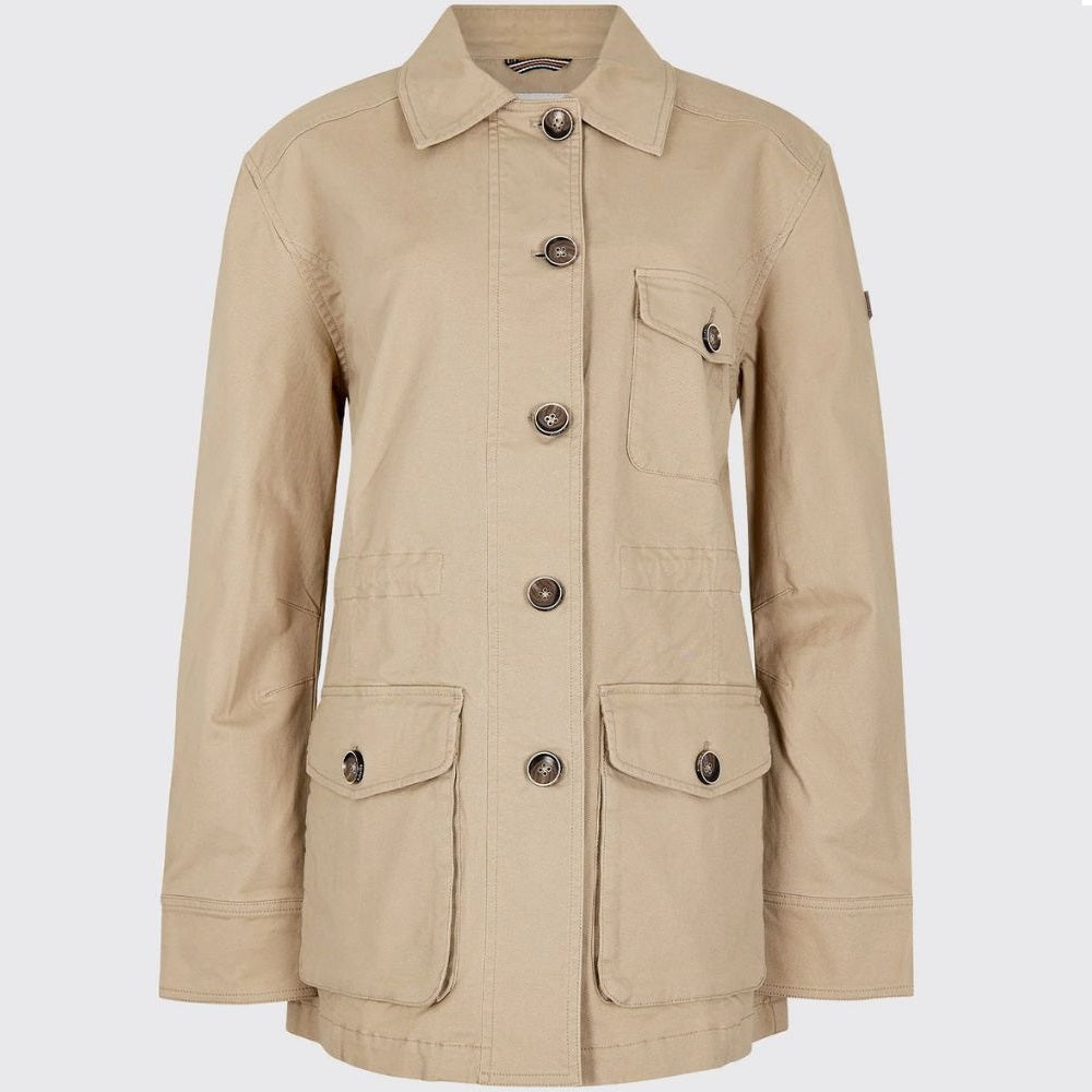 Dubarry Hudson Womens Chino Field Jacket - Sand Size US 12
