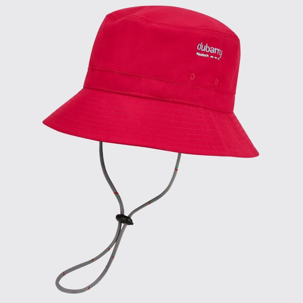 Dubarry Castell Quick Dry Bucket Hat-Red Size M