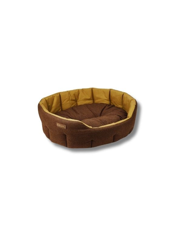  Dubarry Of Ireland Buster Tweed Dog Bed Mocha Best of British NBPT  Dogs Accessories Dubarry.