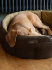 Dubarry Of Ireland Buster Tweed Dog Bed Mocha