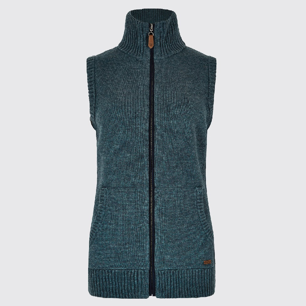 Dubarry Sheedy Knit Bodywarmer - Dark Pebble Size US14