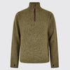 Dubarry Feeney Zip Neck Sweater - Dusky Green Size M