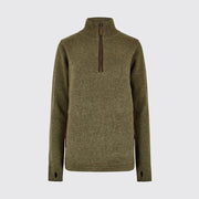 Dubarry Morrisey Zip Neck Sweater - Dusky Green US6 Sweater product image