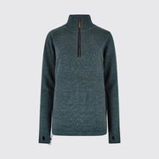 Dubarry Morrisey Zip Neck Sweater - Dark Pebble Sweater product image