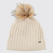 Dubarry Curlew Knitted Hat with bobble - Chalk Hat product image