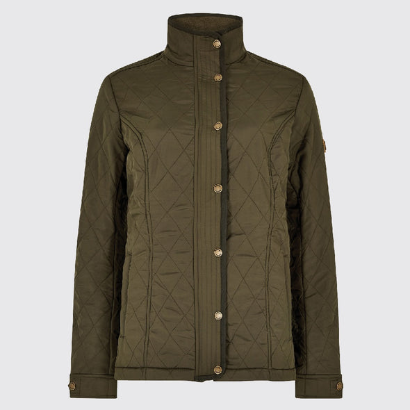 Dubarry Camlodge Quilted Jacket - Olive Size US 6