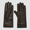 Dubarry Ballycastle Tweed Leather Gloves - Hemlock Size S