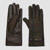 Dubarry Ballycastle Tweed Leather Gloves - Hemlock Size L