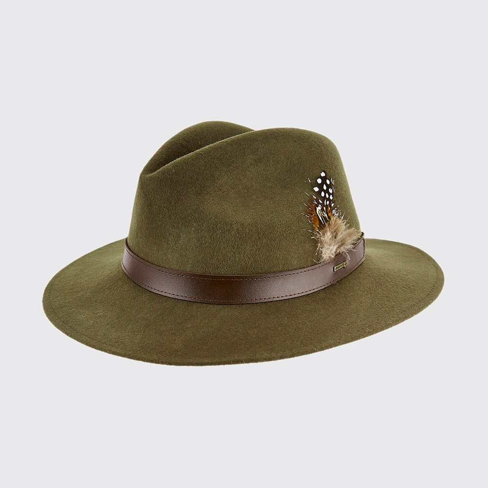 Dubarry Gallagher Felt Hat Cap Olive L Hat product image