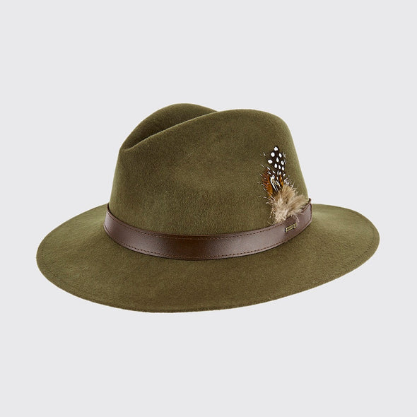 Dubarry Gallagher Felt Hat Cap Olive L