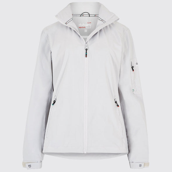 Dubarry Livorno Women's Fleece-lined Crew Jacket - Platinum Size US8