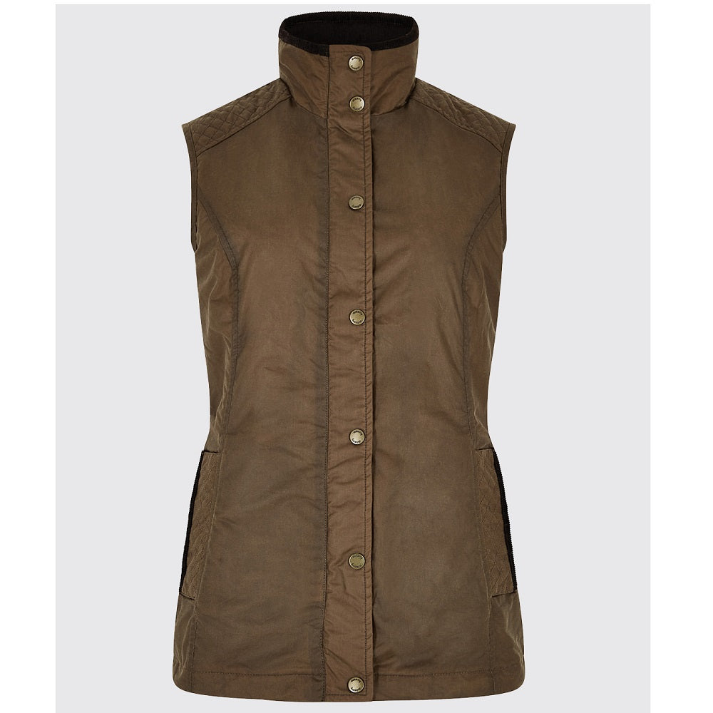 Dubarry Pakenham Wax Gilet Jacket Ginger US Size 6