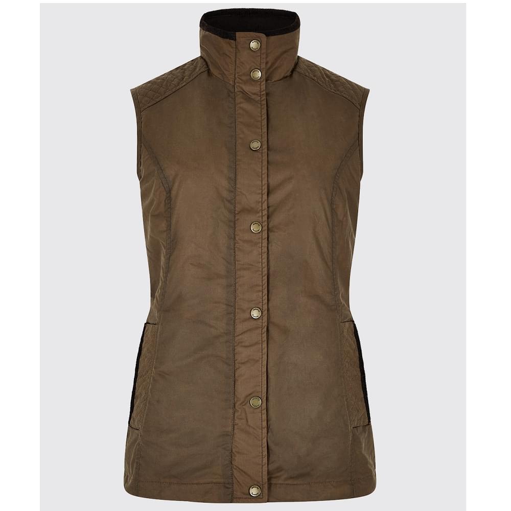 Dubarry Pakenham Wax Gilet Jacket Ginger Jacket product image with Wax