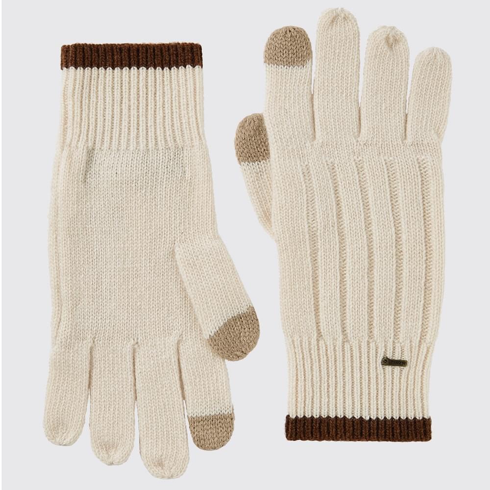 Dubarry Marsh Knitted Gloves - Chalk Size L Gloves product image