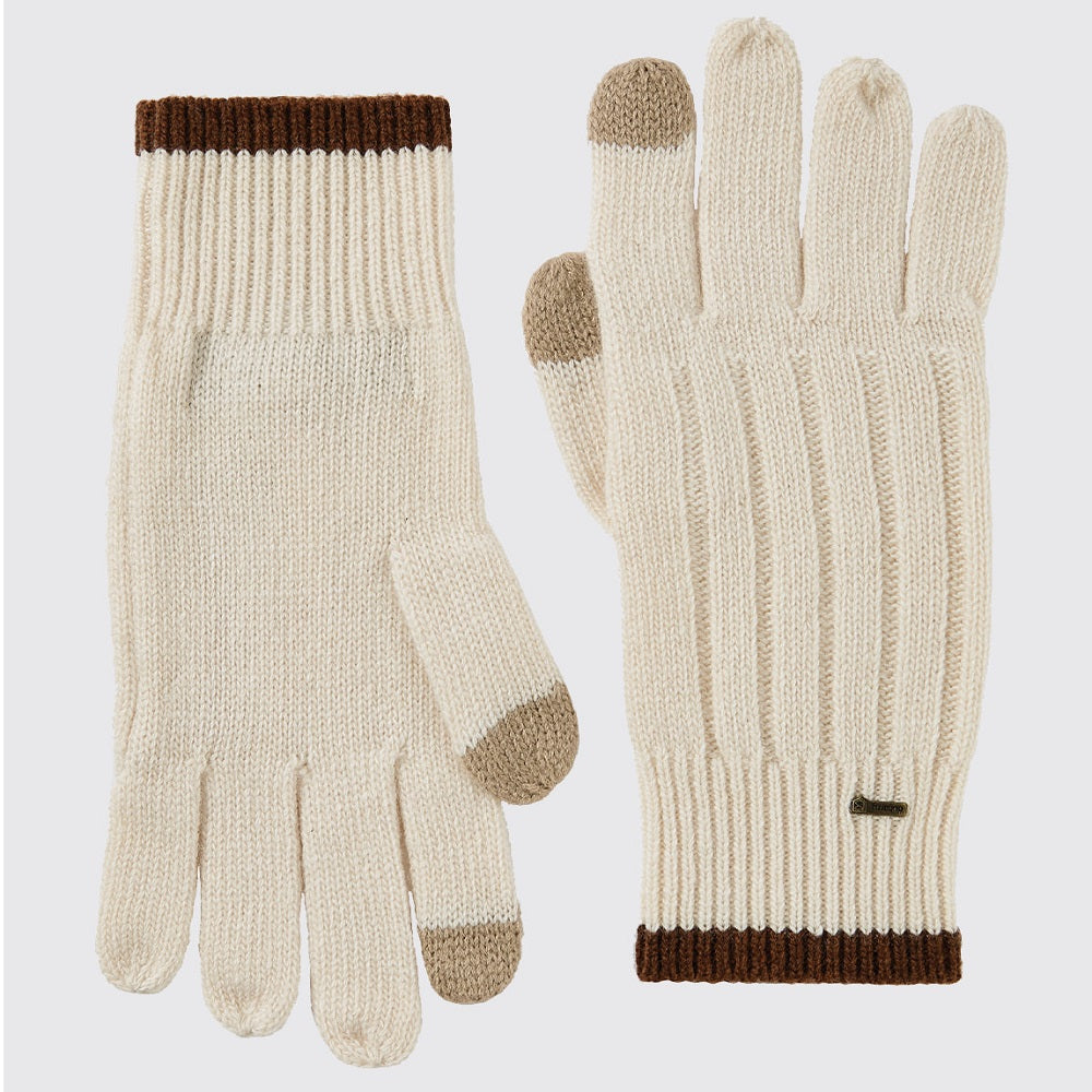 Dubarry Marsh Knitted Gloves - Chalk Size L