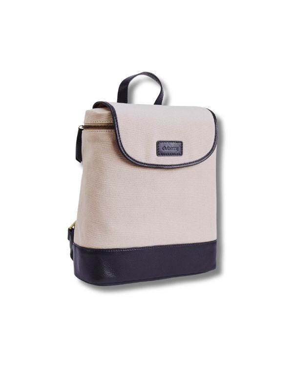 Dubarry Rosegreen Womens Canvas Backpack With Leather Trimming