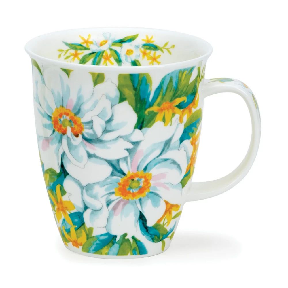 Dunoon Nevis White Anemones Mug