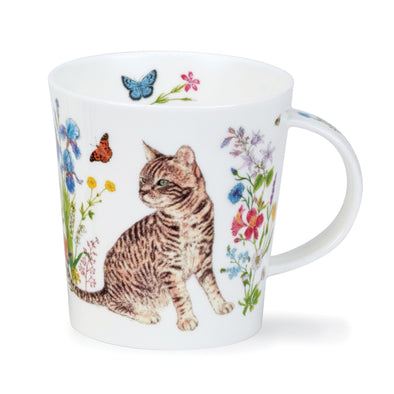 Dunoon Lomo Floral Cats Tabby Mug