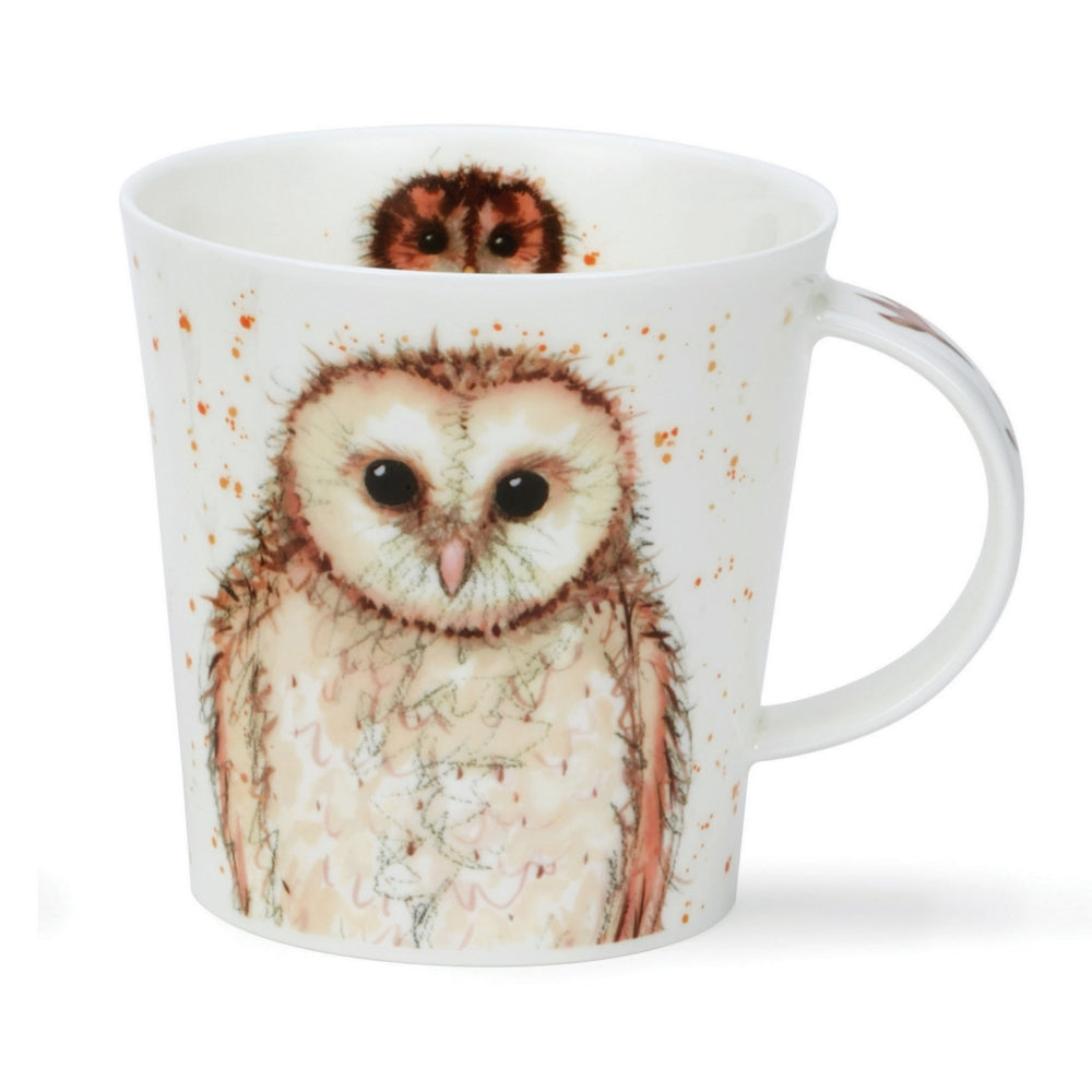 Dunoon Cair What A Hoot Brown Mug